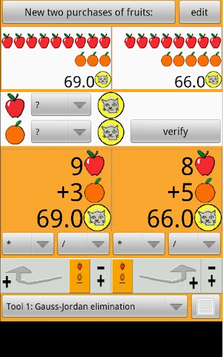Apples and oranges 1 decimal