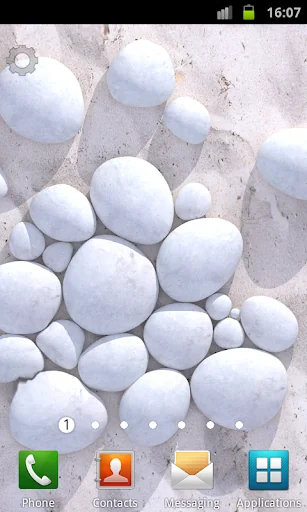 White Pebble Live Wallpaper