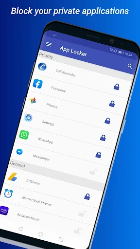 AppLock With Intruder alarm screenshot 1