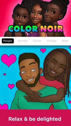 Color Noir Coloring Book App screenshot 1