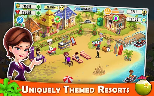 Resort Tycoon-Hotel Simulation screenshot 1