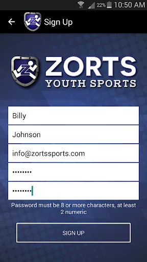Zorts Sports screenshot 1