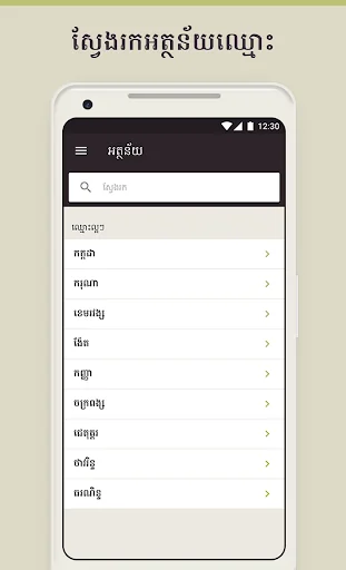 Khmer Names