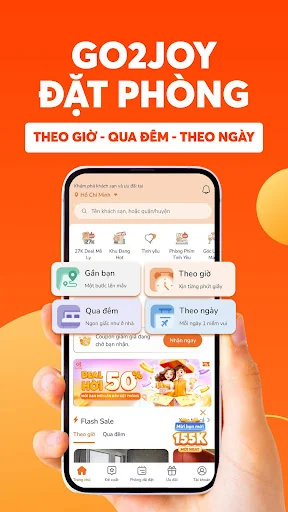 Go2Joy - Hourly Booking App screenshot 1