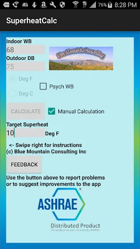 HVAC Superheat Calculator screenshot 2