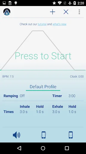 (OLD) Paced Breathing Pro screenshot 1