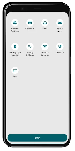 settings app - All settings