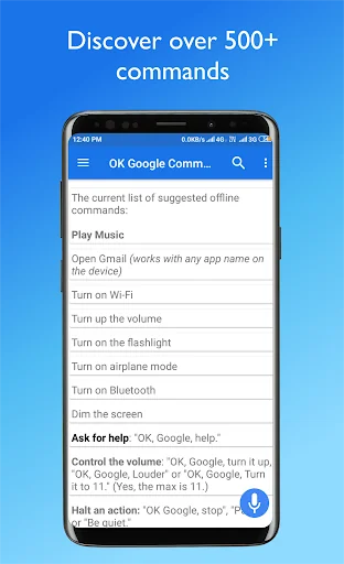 Commands Guide For Ok Google screenshot 3
