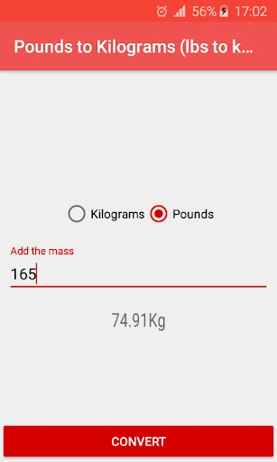 Mega converter - Lbs to kg