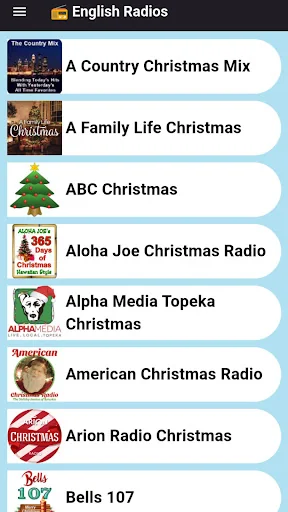 Christmas Radio Station App