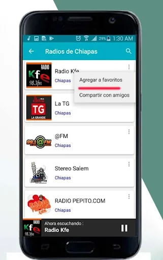 Radios de Chiapas screenshot 2