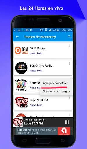 Radios de Monterrey screenshot 1