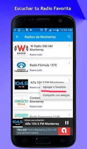 Radios de Monterrey screenshot 3