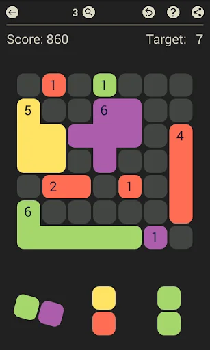 D7: pack the colored Dominoes