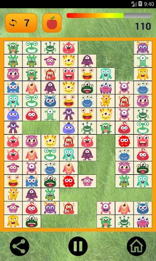 Connect: cute monsters & food