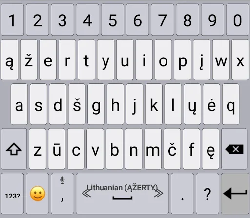 Lithuanian /AppsTech Keyboards