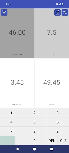 EasyTax - Sales Tax Calculator screenshot 1