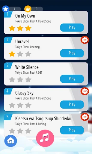 Anime Piano Tokyo Ghoul screenshot 2