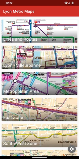 Lyon Metro Map