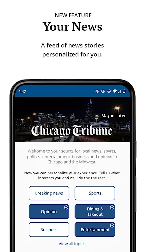 Chicago Tribune screenshot 1
