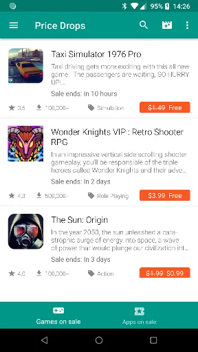 Price Drop App - Paid apps on  screenshot 1