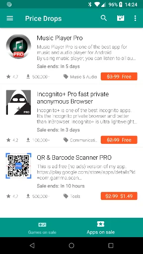 Price Drop App - Paid apps on  screenshot 2