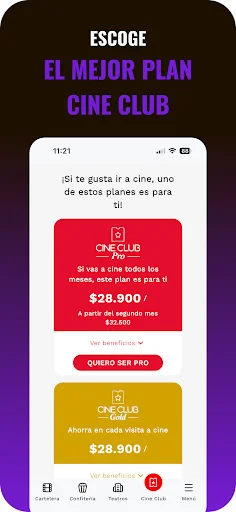 Cinemark Colombia screenshot 3