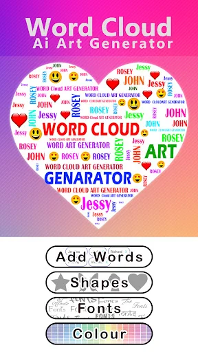 Word Cloud Ai Art Generator screenshot 1