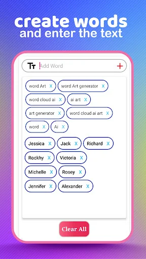 Word Cloud Ai Art Generator screenshot 2