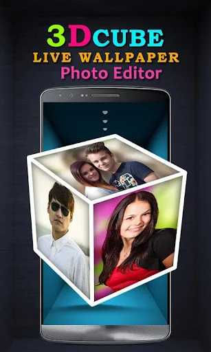 3D Photo Cube Live Wallpaper