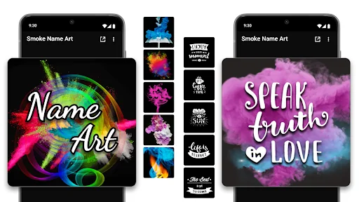 Smoke Name Art Maker screenshot 1