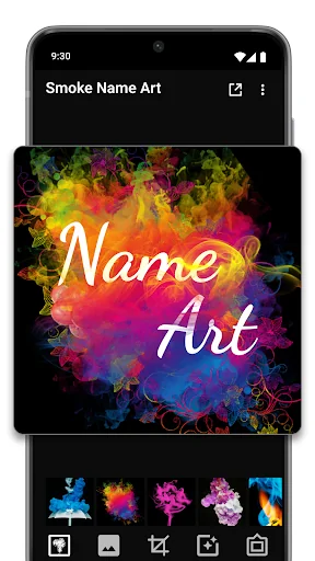 Smoke Name Art Maker screenshot 4