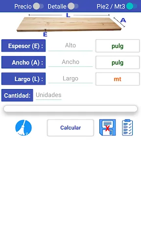 Calculador Madera Pie Tablar