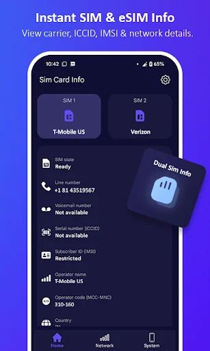 SIM Card Info & Network Tools