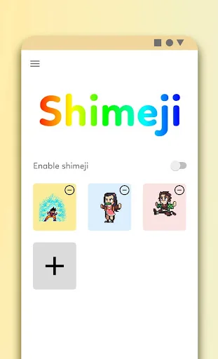 Anime Shimeji - Cool Sticker A screenshot 1