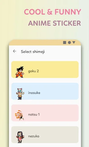 Anime Shimeji - Cool Sticker A screenshot 2