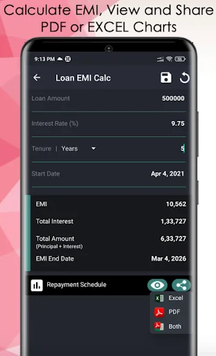 EMI Calculator - Loan Planner/ screenshot 1
