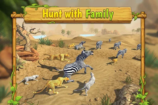 Cheetah Family Animal Sim screenshot 2