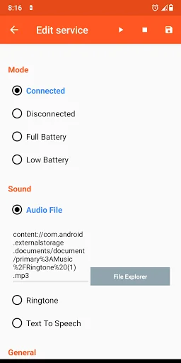 Battery Sound Notification screenshot 2