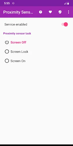 Proximity Sensor Screen On Off screenshot 1
