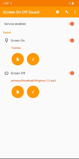 Screen On Off Sound