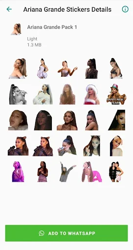 Ariana Grande Stickers App screenshot 2