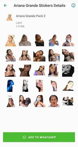 Ariana Grande Stickers App screenshot 3