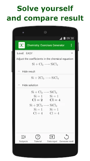 Chemistry: Exercises Generator screenshot 1