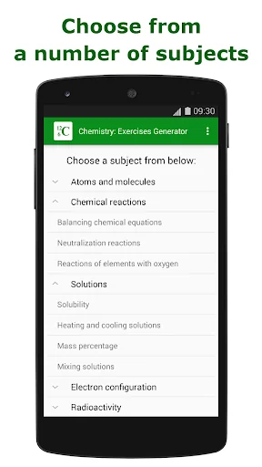 Chemistry: Exercises Generator screenshot 3