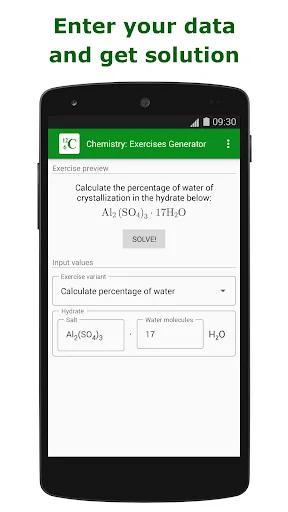 Chemistry: Exercises Generator screenshot 4