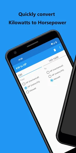 KW to HP - HP calculator screenshot 1