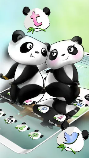 Cute Panda Love Theme