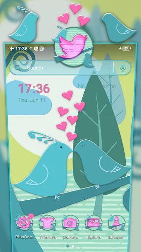 Love Birds Theme Launcher