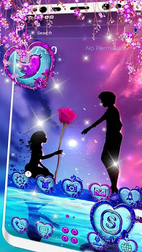 Love Couple Launcher Theme